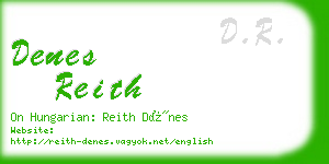 denes reith business card